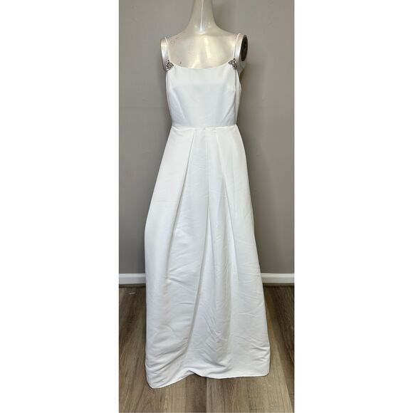 NWT Sachin & Babi Gwen crystal-embellished flared gown Size 12 $895 - Picture 4 of 11